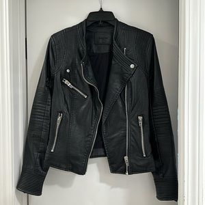Blank NYC moto faux leather jacket